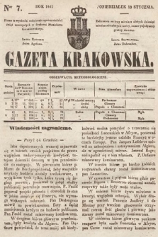 Gazeta Krakowska. 1841, nr 7