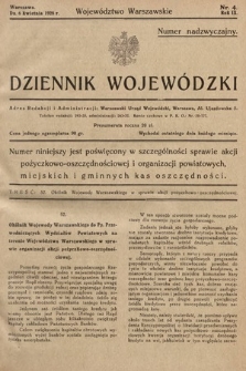 Dziennik Wojewódzki : Województwo Warszawskie. 1928, nr 4