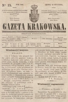 Gazeta Krakowska. 1841, nr 15