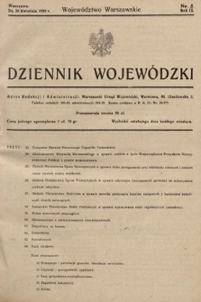 Dziennik Wojewódzki : Województwo Warszawskie. 1928, nr 5