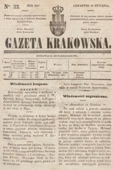 Gazeta Krakowska. 1841, nr 22