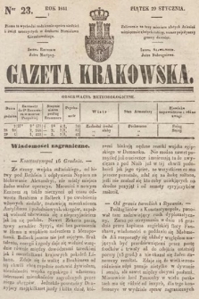 Gazeta Krakowska. 1841, nr 23