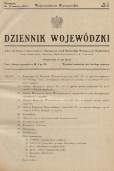 Dziennik Wojewódzki : Województwo Warszawskie. 1928, nr 7