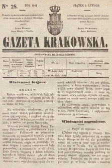 Gazeta Krakowska. 1841, nr 28