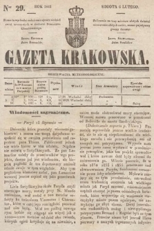 Gazeta Krakowska. 1841, nr 29