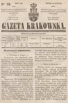 Gazeta Krakowska. 1841, nr 32