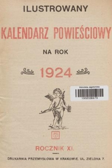 Ilustrowany Kalendarz Powieściowy na Rok 1924