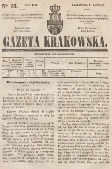 Gazeta Krakowska. 1841, nr 33