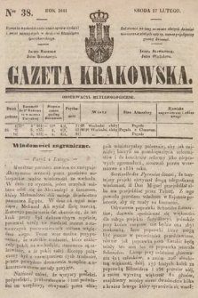 Gazeta Krakowska. 1841, nr 38