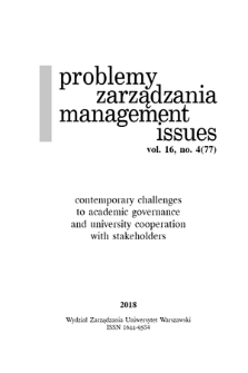 Problemy Zarządzania. Vol. 16, 2018, nr 4