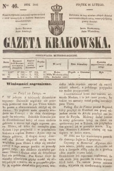 Gazeta Krakowska. 1841, nr 46