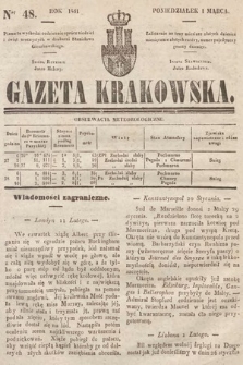 Gazeta Krakowska. 1841, nr 48