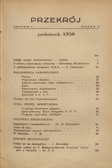 Przekrój : miesięcznik poświęcony sprawom Polski. 1938, nr 2 + wkładki