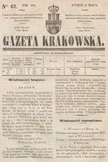 Gazeta Krakowska. 1841, nr 67