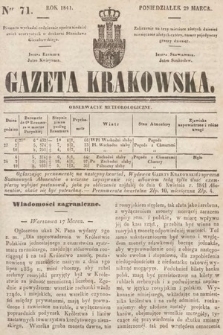 Gazeta Krakowska. 1841, nr 71