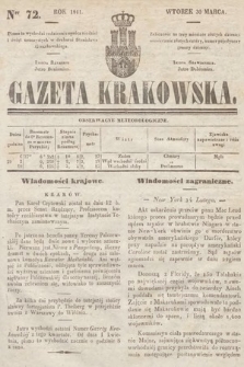 Gazeta Krakowska. 1841, nr 72