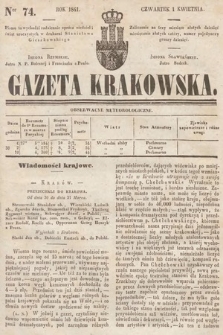 Gazeta Krakowska. 1841, nr 74