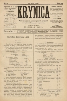 Krynica : pismo poświęcone sprawom polskich zdrojowisk. 1887, nr 2