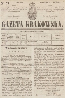 Gazeta Krakowska. 1841, nr 77