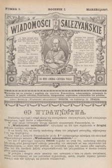 Wiadomości Salezyańskie. R.1, 1897, Nr 3