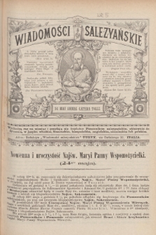 Wiadomości Salezyańskie. R.1, 1897, [Nr 5]