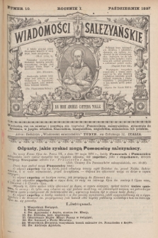 Wiadomości Salezyańskie. R.1, 1897, Nr 10