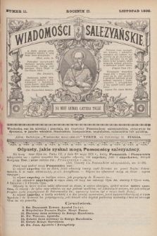 Wiadomości Salezyańskie. R.2, 1898, Nr 11