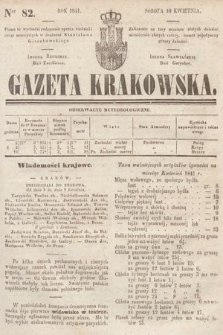 Gazeta Krakowska. 1841, nr 82