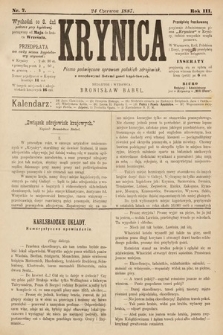 Krynica : pismo poświęcone sprawom polskich zdrojowisk. 1887, nr 7