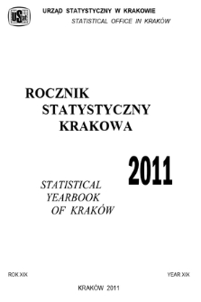 Rocznik Statystyczny Krakowa = Statistical Yearbook of Kraków. R. 19, 2011