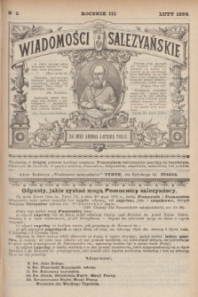 Wiadomości Salezyańskie. R.3, 1899, Nr 2