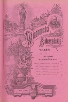 Wiadomości Salezyańskie. R.4, 1900, Nr 9 i 10