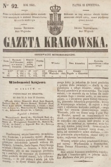 Gazeta Krakowska. 1841, nr 92