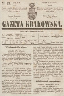 Gazeta Krakowska. 1841, nr 93