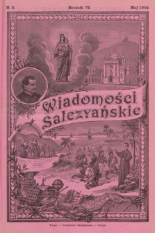 Wiadomości Salezyańskie. R.6, 1902, Nr 5