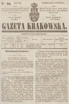 Gazeta Krakowska. 1841, nr 94