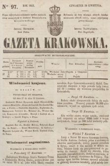 Gazeta Krakowska. 1841, nr 97