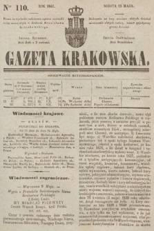 Gazeta Krakowska. 1841, nr 110