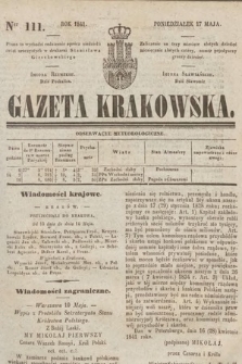 Gazeta Krakowska. 1841, nr 111