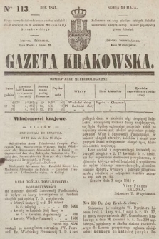 Gazeta Krakowska. 1841, nr 113