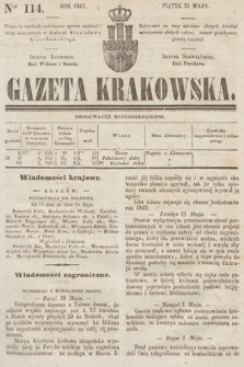 Gazeta Krakowska. 1841, nr 114