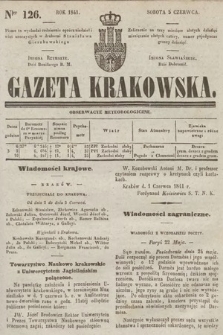 Gazeta Krakowska. 1841, nr 126
