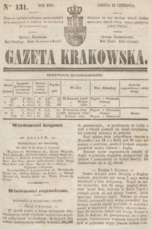 Gazeta Krakowska. 1841, nr 131
