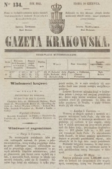 Gazeta Krakowska. 1841, nr 134