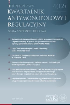 Internetowy Kwartalnik Antymonopolowy i Regulacyjny. 12, 2023, 4