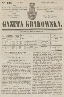 Gazeta Krakowska. 1841, nr 139