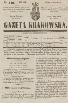 Gazeta Krakowska. 1841, nr 140