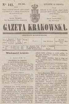 Gazeta Krakowska. 1841, nr 141