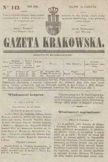 Gazeta Krakowska. 1841, nr 142