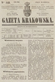 Gazeta Krakowska. 1841, nr 143